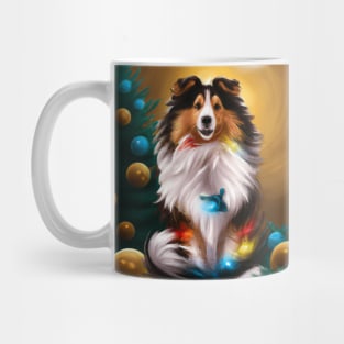 Cute Sheltie Drawing Mug